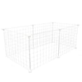 thumbnail image 4 of CRAFTHROU 1Set White Iron Wire Cat Cage Breathable DIY Pet Crate with Large Space and Simple Installation, 4 of 8