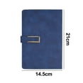 thumbnail image 2 of Organizador de cuadernos de escritura, diario de viaje, diario de planificación de bloc de notas de negocios vintage, A5 240 páginas, azul marino, A5, 2 of 5