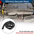 thumbnail image 2 of Unique Bargains Silicone Vacuum Tubing Hose Automotive Vacuum Line High Temperature 3.3 Ft 7/8" 22mm ID 3mm Thickness 1 Pc Black 130PSI Max Pressure, 2 of 8