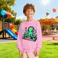 thumbnail image 2 of Byoo Little Boy Sweatshirt Casual Octopus Graphic Full Sleeve Crew Neck Pullover Top Soft Outdoor Shirt for Kids, 2 of 4