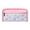 F #119, variant on Cute Floral Cotton Bow Pattern Pink Pencil Case for Women, Travel Quilted Zipper Make Up Bag, Flowers Toiletry Organizer Case Kawaii Bow Pattern Pink Pencil Case