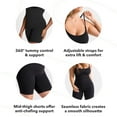 thumbnail image 4 of Tummy Control Shapewear Shorts for Women,High Waisted Body Shaper Seamless Shorts Underdress Thigh Slimmers, 4 of 6