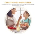 thumbnail image 3 of TEHAUX 1Set Egg-Shape Timer for Kitchen and Classroom Activities Golden ABS Iron Mechanical Countdown Time Reminding, 3 of 8