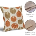 thumbnail image 4 of Brown Orange Pumpkin Fall Pillow Covers 20x20 Set of 2 Autumn Harvest Print Thanksgiving Decorative Throw Pillows Outdoor Farmhouse Cushion Case Seasonal Decor for Couch Sofa Bed, 4 of 6