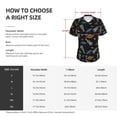 thumbnail image 4 of Yiaed Space Rocket Print Women's T Shirt V-Neck Short Sleeve Shirt Casual Breathable Tee Summer Tops-, 4 of 5