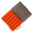thumbnail image 3 of Double Sided Lure Box Breathable Space Saving Portable Waterproof Lure Box with Handle for Fishing Orange, 3 of 14