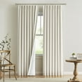 thumbnail image 1 of Cortinas Vision Home de lino natural plisado, totalmente opaco, mezclado, 240 x 240 cm, 1 of 9