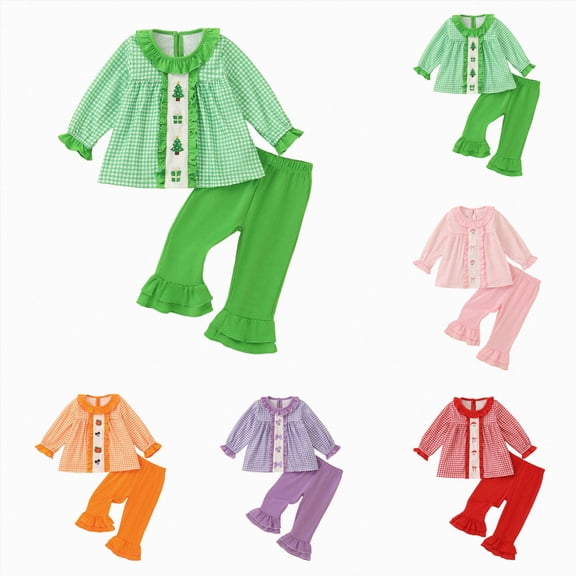 2-3 Years Toddler Boys Girls Sweatshirt Shirt Pants Winter Outfit 1t 2t 3t 4t 5t 6t Christmas Halloween