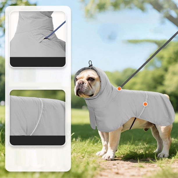 Abrigo para perros, sudaderas con capucha para mascotas, resistente al desgaste, suministros para mascotas, chaqueta, ropa impermeable, impermeable M