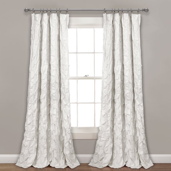 Panneau de Rideau de Fenêtre à Plis Ravello Blanc Simple 52X84