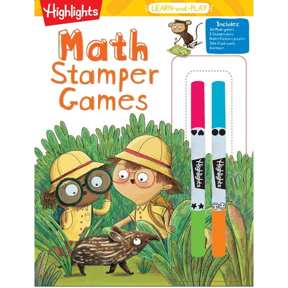 Highlights Learn-And-Play Highlights Learn-And-Play Math Stamper Games, (Paperback)