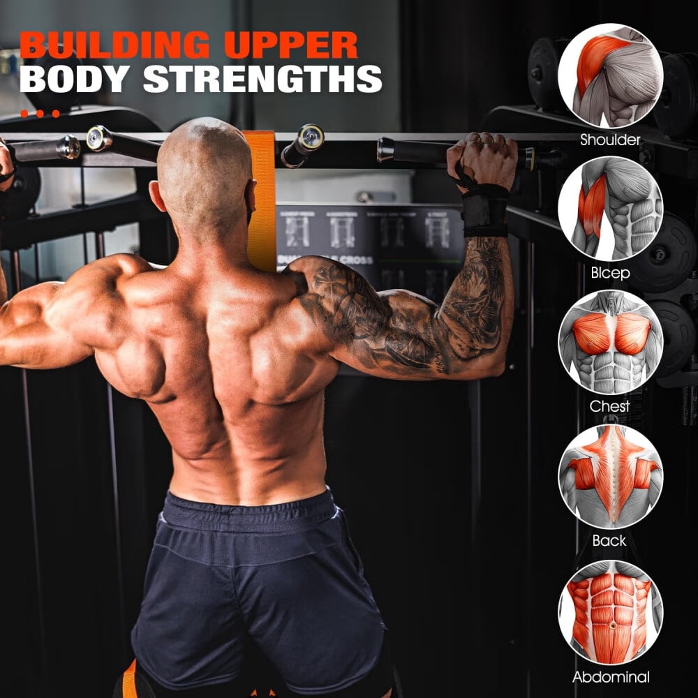 Pull Up Assistance Bands,Adjustable Heavy Duty Resistance Band for Pull Up,3 Pull Up Bands,Comfortable Fabric Feet/Knee Rest,Assistance Bands for Pull-Up,Home Fitness,Body Stretching,Chin Up