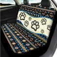 thumbnail image 3 of Uorisanigo Aztec Dog Paw 14 Pack Car Seat Covers Sets Steering Wheel Cover and Center Console Cover Soft Comfortable Car Headrest Cover Auto Seat Belt Cover Water Cup Pad for Car SUV, 3 of 6