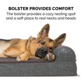thumbnail image 5 of FurHaven Pet Dog Bed | Cooling Gel Memory Foam Orthopedic Quilted Fleece & Print Suede Lounge Pet Bed for Dogs & Cats, Espresso, Medium, 5 of 9