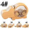 thumbnail image 2 of Coofit Coin Bank Creative Wood Animal Shape Coin Saving Box Money Saving Box, 2 of 7