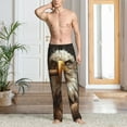 thumbnail image 2 of Hirioo Funny Bald Eagle for Men's PJ Pajama Pants Sleep Pants Men's Home Trousers with Pockets,S-3XL-Medium, 2 of 6