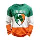 thumbnail image 2 of Ceisia Men's Relaxed Fit Long Sleeve St. Patrick's Day Irish Flag Shamrock Waffle Knit Sweatshirt Multicolor XXXXXL Gifts, 2 of 3