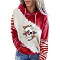 thumbnail image 4 of Blusa de manga larga con estampado de Halloween informal a la moda para mujer, jersey con capucha, Tops, sudadera Fridja  bvmnju5195, 4 of 5