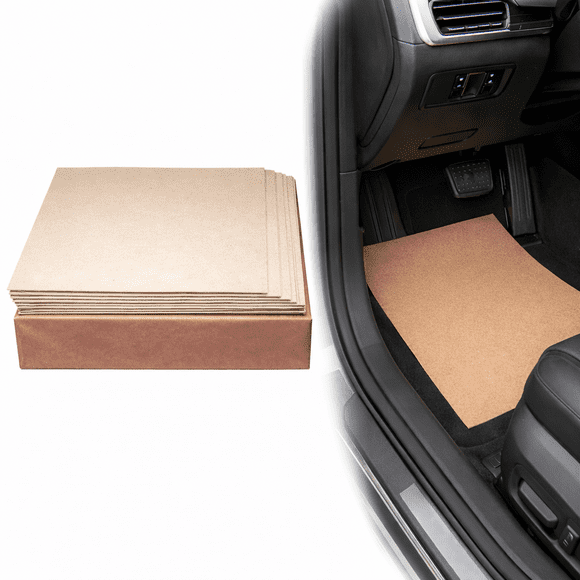 Cubre Tapete de Cartón para Auto 200 Piezas | Protector Desechable para Alfombra | Ideal para Taller, Autolavado y Mantenimiento Automotriz | 58 x 43 cm