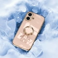 thumbnail image 4 of Decase Compatible with Apple iPhone 17 Case with Ring Stand Plating Astronaut Pattern 360°Rotatable Ring Holder,for iPhone 17 2025 Phone Case Silicone Shockproof Protective Slim Cover,Lightpink, 4 of 6