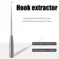 thumbnail image 4 of Extractor De Anzuelos Extractor De Anzuelos Extractor de anzuelos de pesca de acero inoxidable, extractor de anzuelos de liberación rápida (gris), 4 of 5