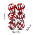 thumbnail image 2 of DefiDgd 6pcs 2.36inch Christmas Ball Ornaments Set,Christmas Tree Hanging Decorations,Glittering Shatterproof Balls for Xmas Tree, Holiday Party Decor(A), 2 of 6