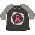 thumbnail image 3 of Inktastic Breast Cancer Pink Ribbon Awareness Wreath Women's Plus Size T-Shirt, 3 of 5