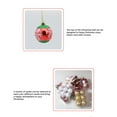 thumbnail image 3 of Christmas Balls – Red and White Polka Dot Plastic Hanging Ornaments for Tree Wreath Holiday Wedding Party Decor, 3 of 8
