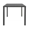 thumbnail image 2 of Pangea Home Miami Moderne Cadre en Aluminium Patio Table à Manger en Gris, 2 of 2