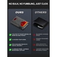 thumbnail image 6 of Wallet For Men Slim Minimalist With Money Clip & Id Window  Rfid Blocking Pop-up Credit Card Holder (minimalist Gray), 6 of 8
