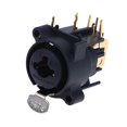 thumbnail image 1 of 1pc Combo XLR&635mm Jack Connector Panel Mount Chassis Connector for Microphone/MIC/Audio/Video System Zinc Alloy+Pure Copper, 1 of 5