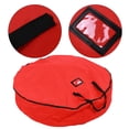 thumbnail image 2 of LHCER Garland Storage Bag,Red Christmas Gift Storage Bag Decoration Bell Wreath Garland Container Waterproof Dustproof, 2 of 10