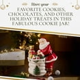thumbnail image 6 of Spode Christmas Tree Figural Santa Cookie Jar - 12" Dolomite Christmas Cookie Jar with Lid - Holiday Treat Jar, Decorative Candy Jar for Kitchen Counter, Festive Home Decor, Seasonal Gift Idea, 6 of 8