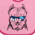 thumbnail image 4 of Inktastic Pitbull Sketch Portrait with Sunglasses Boys or Girls Baby Bib, 4 of 4