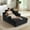 Black, variant on ODUWA Modern Deep Seat Lounge Chair with Cup Holders & Side Pockets, Single Sofa for Living Room, Apartment, Office