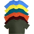 thumbnail image 3 of SOCKS'NBULK Mens Cotton Crew Neck Short Sleeve T-Shirts Mix Colors Bulk Pack (12 Pack), 3 of 5
