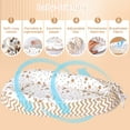 thumbnail image 2 of TAYYEE Baby Playmat for 0-24 Months, Portable Infant Lounger with Carry Handle – Brown, 35 x 19 inches, 2 of 5