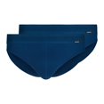 thumbnail image 1 of SKINY Calzoncillos brasileños para hombre, paquete de 2 - Algodón Retro, Calzoncillos, Costilla fina, Algodón Azul L (Large), 1 of 6