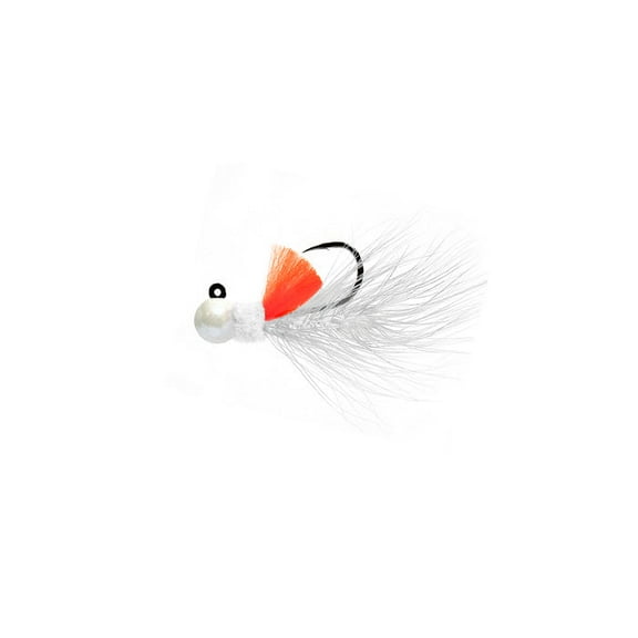 AEROJIG STEELHEAD, TROUT, CRAPPIE JIG WOOLY BGR - RED/BLK 1/8 OZ