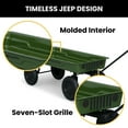 thumbnail image 3 of Jeep Wrangler Classic Pull Wagon by Delta Children – GREENGUARD Gold Certified, Durable Frame, 9 Inch Puncture-Proof Wheels, Great for Exploration and Play, Green, 3 of 10