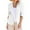White, variant on Winter Flax Elbow-Length Loose Fit Blazer Jackets for Women Pink Cover-Up Solid Color Lapel Wedding Linen Suit Casual 44989 Stretchy Ruched Sleeve Lightweight Work Office Jacket With Pockets L