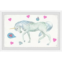 Marmont Hill Unicorn's Cupcake Framed Wall Art