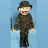 Sunny Toys GS4615 28 In. Brunette-Haired Boy In Army Uniform, Full Body Puppet