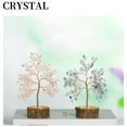 thumbnail image 3 of Inteprter Árbol de bonsái de cristal único: obras de arte hechas a mano para una decoración elegante Árbol artificial en interiores Decoración del hogar azul claro, 3 of 6