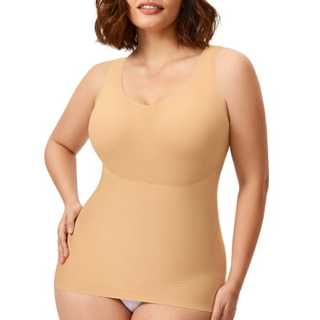 

DELIMIRA Women s Tummy Control Shapewear Smooth Body Shaping Camisole Plus Size XS-3X