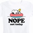thumbnail image 3 of Peanuts - Pool Nope Not Today - Women's Short Sleeve Graphic T-Shirt, 3 of 6