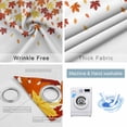 thumbnail image 2 of Fsddascl Orange Yellow Maple Leaf Blackout Curtains for Bedroom/Living Room, Thermal Insulated Kitchen Curtains, Thanksgiving Fallen Leaves Grommet Darkening Window Treatment Drapes 42"x84"x2, 2 of 6