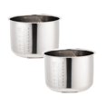 thumbnail image 1 of Oleegame 2 Pcs Cuiseur à Riz Récipient Intérieur Ustensiles de Cuisine Réutilisables Pièces de Pot de Cuisson Pratique Gadgets de Cuisine pour Restaurant Cuisine 6L Argent, 1 of 4