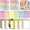 Rainbow Color, variant on 36 Sheets Science Fair Board Poster Boards Supplies 24 Self Adhesive Presentation Subtitles 4 Science Fair Project Titles 8 Personalized Letter Sticker for Classroom(Rainbow Color)