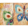 thumbnail image 3 of Pinto, Patricia 14x12 Black Modern Framed Museum Art Print Titled - Ikat Flutter Shine, 3 of 5